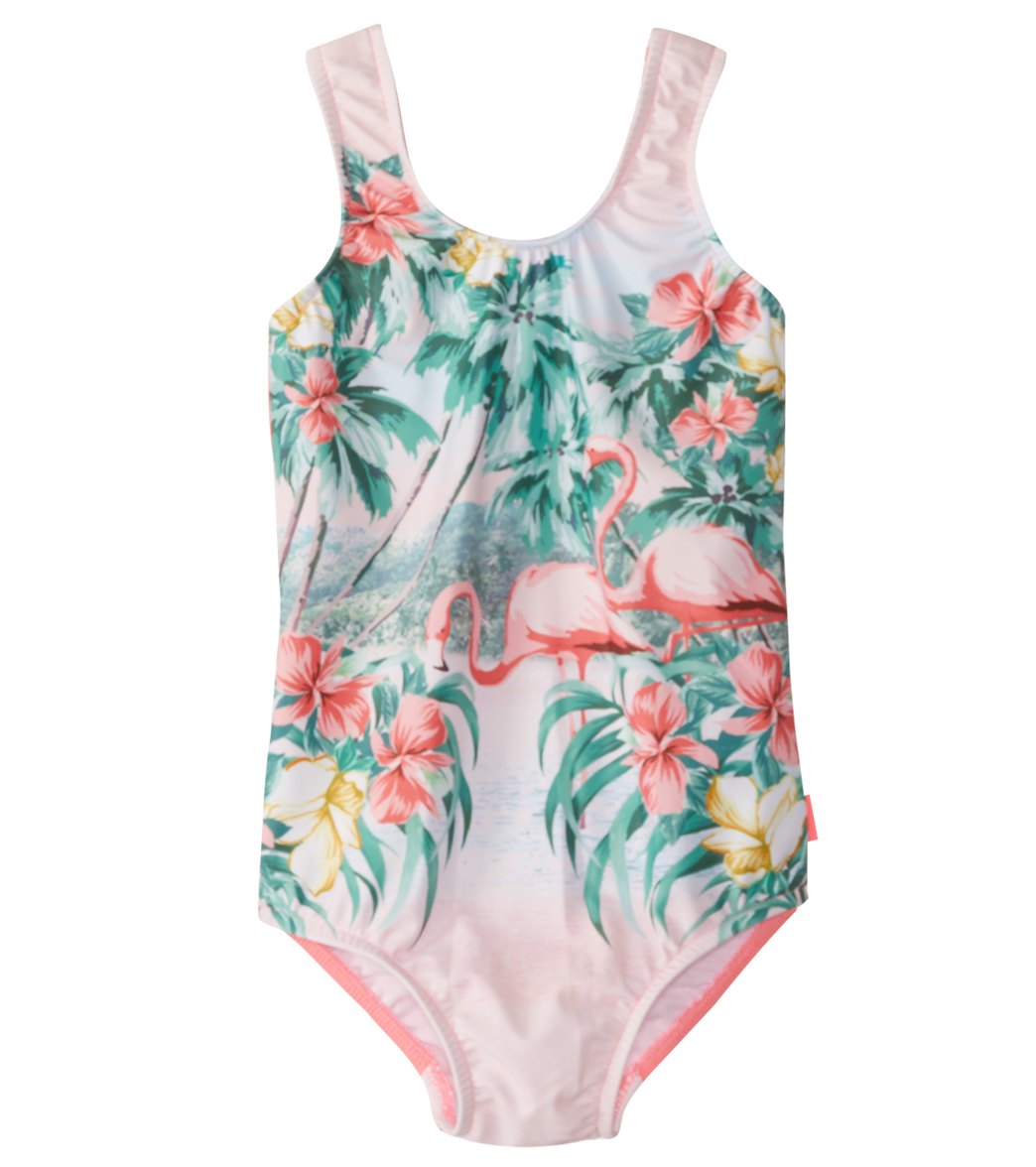 Seafolly Girls' Hawaiian Rose Tie Back One Piece Swimsuit (2T-7) at ...
