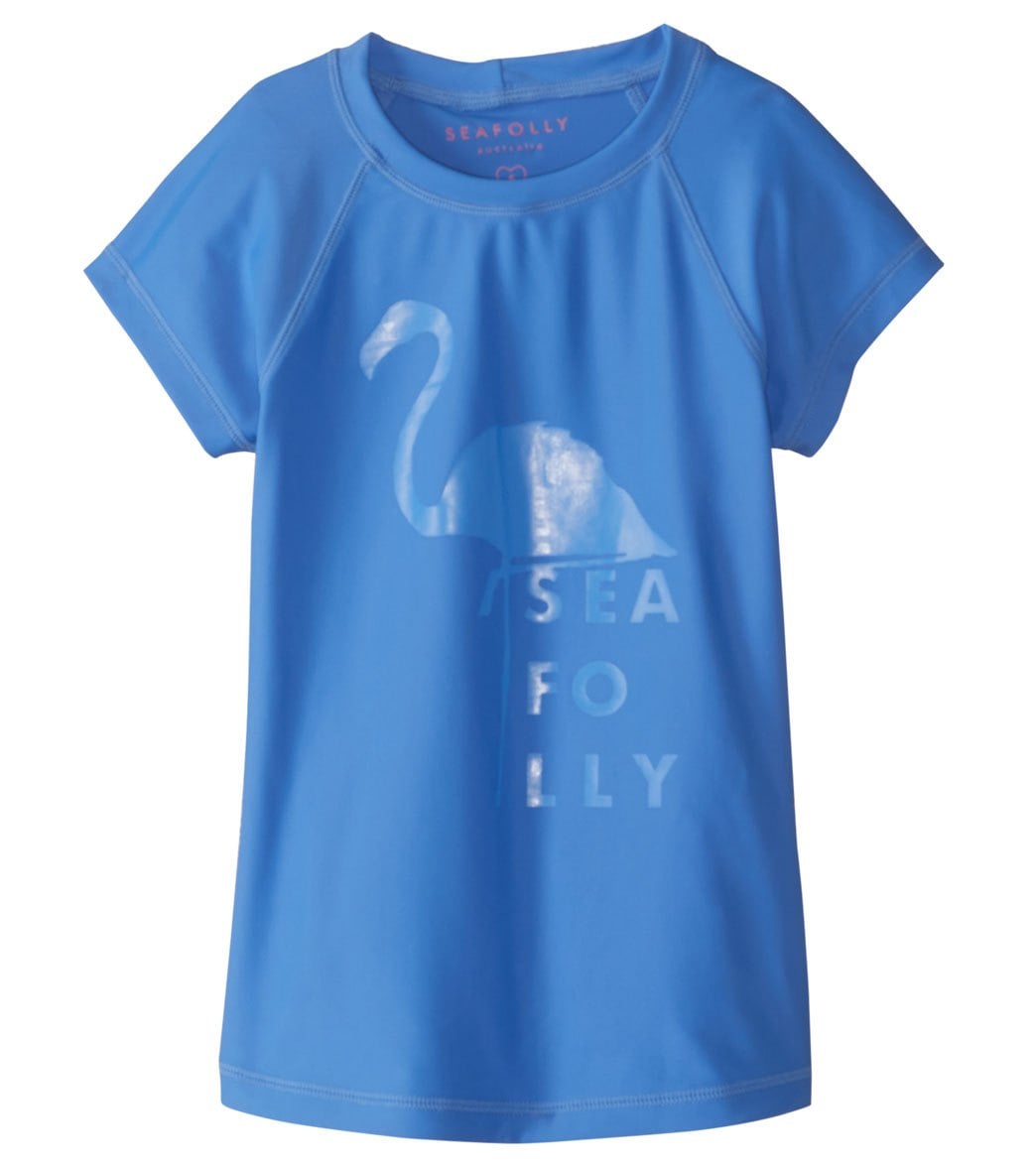 Seafolly Girls' Summer Essentials S/S Rashguard (Big Kid) at SwimOutlet.com