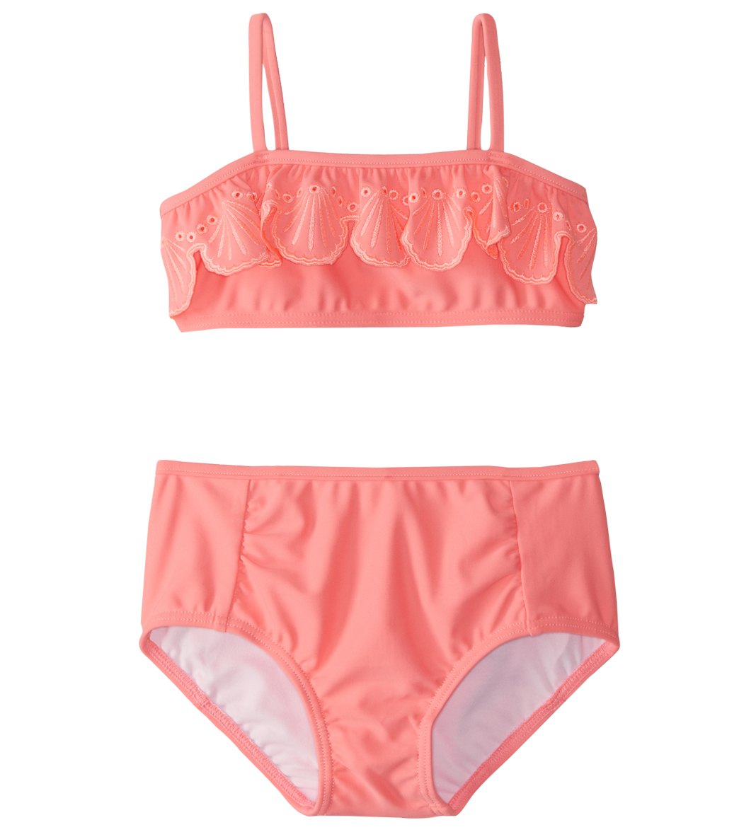 Seafolly Girls' Sweet Summer Bikini Set 2T-7 - Rose Pink 2T - Swimoutlet.com