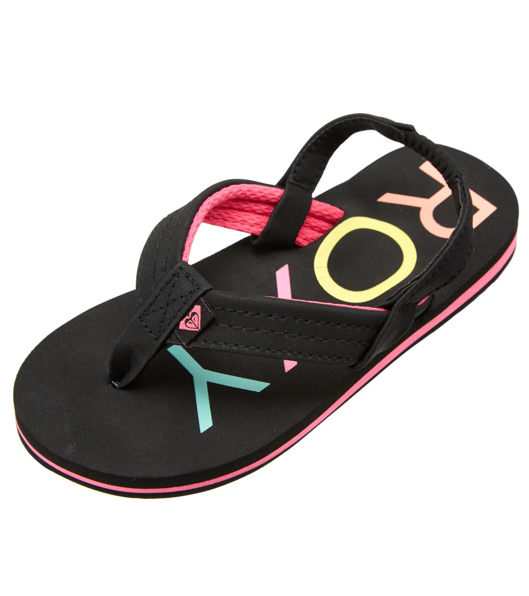 Roxy Girls' Vista Ii Sandals - Black 5 Polyester - Swimoutlet.com