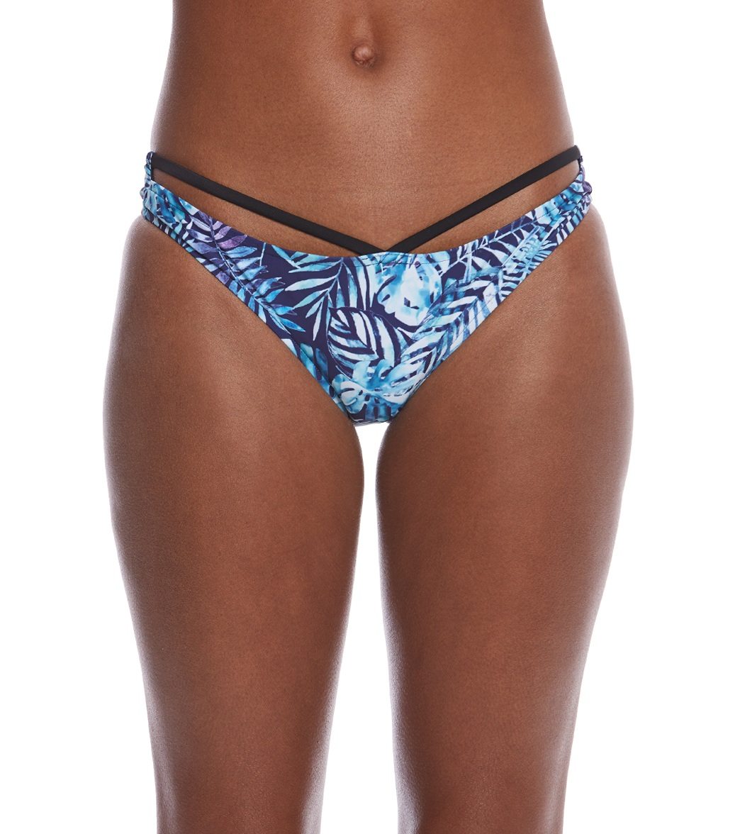 Rip Curl Tropic Oasis Luxe Hipster Bikini Bottom - Navy Large - Swimoutlet.com