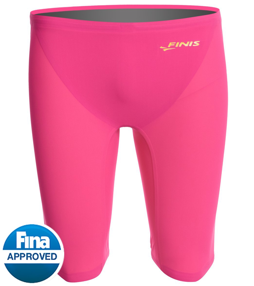 Finis Men's Fuse Jammer Tech Suit Swimsuit - Hot Pink 22 Polyamide/Elastane - Swimoutlet.com