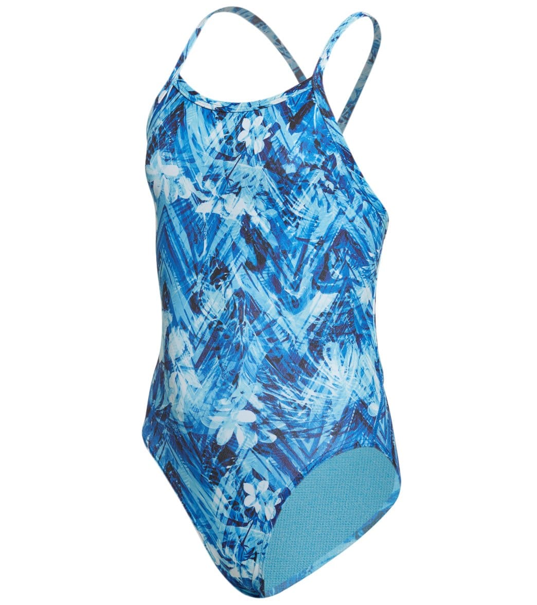 Amanzi Girls' Blue Crush One Piece Swimsuit at SwimOutlet.com - Free ...