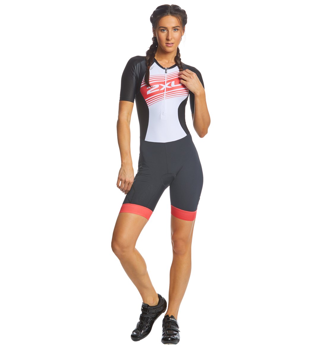 2XU Women's Compression Sleeved Tri Suit at SwimOutlet.com - Free Shipping