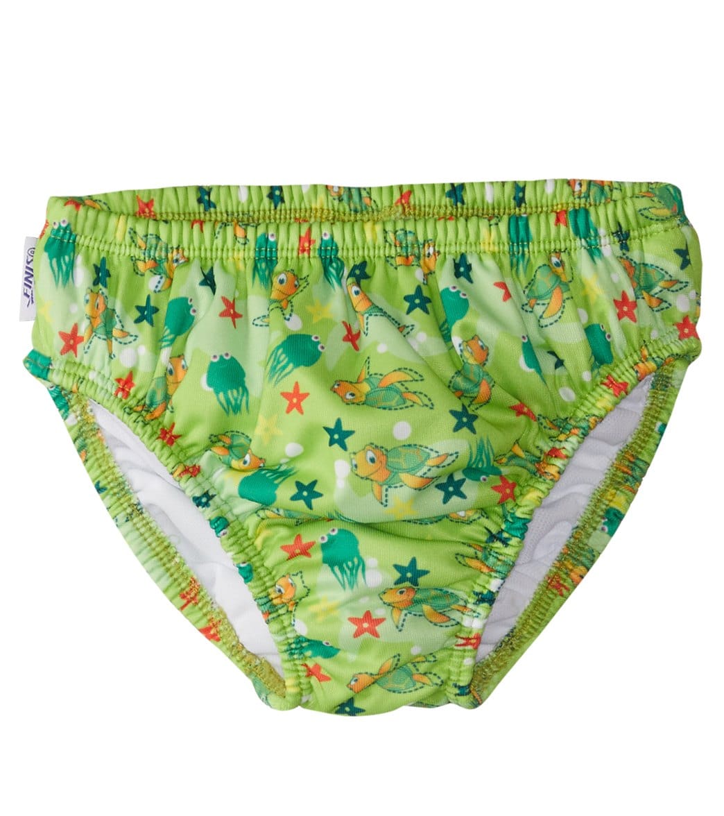 Finis Turtle Green Swim Diaper - Large 12-18 Months Polyester - Swimoutlet.com
