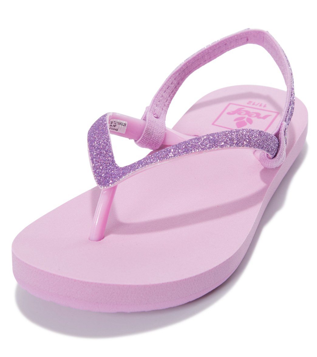 Reef Girls' Little Stargazer Flip Flop - Lavender 5/6 - Swimoutlet.com