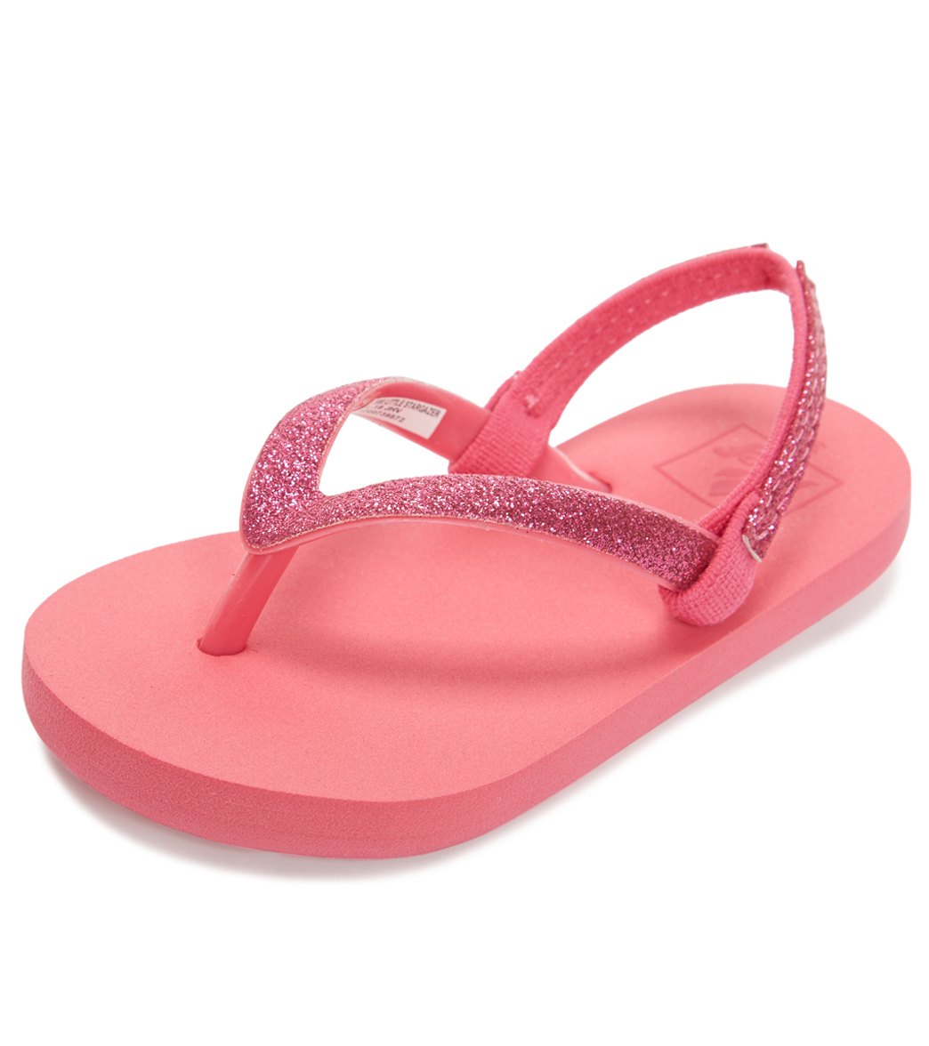 Reef Girls' Little Stargazer Flip Flop - Hot Pink 5/6 - Swimoutlet.com
