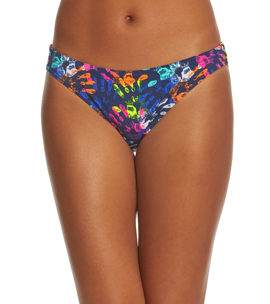 Funkita Women's Hands Off Bibi Banded Brief Swimsuit Bottom - Multi 34 Polyester - Swimoutlet.com
