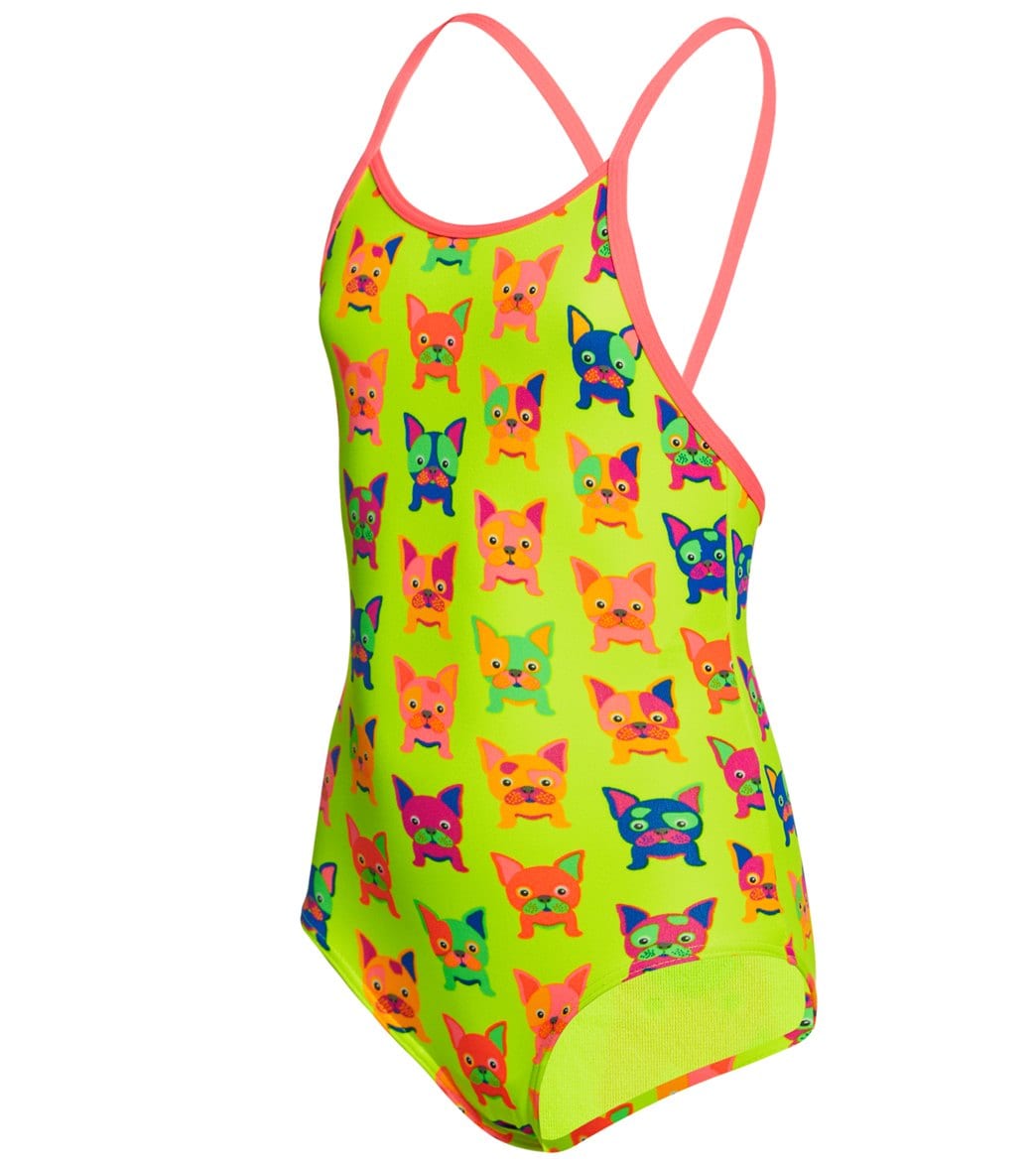 Funkita Toddler Girls' Hot Diggity One Piece Swimsuit - Multi 1T Polyester - Swimoutlet.com