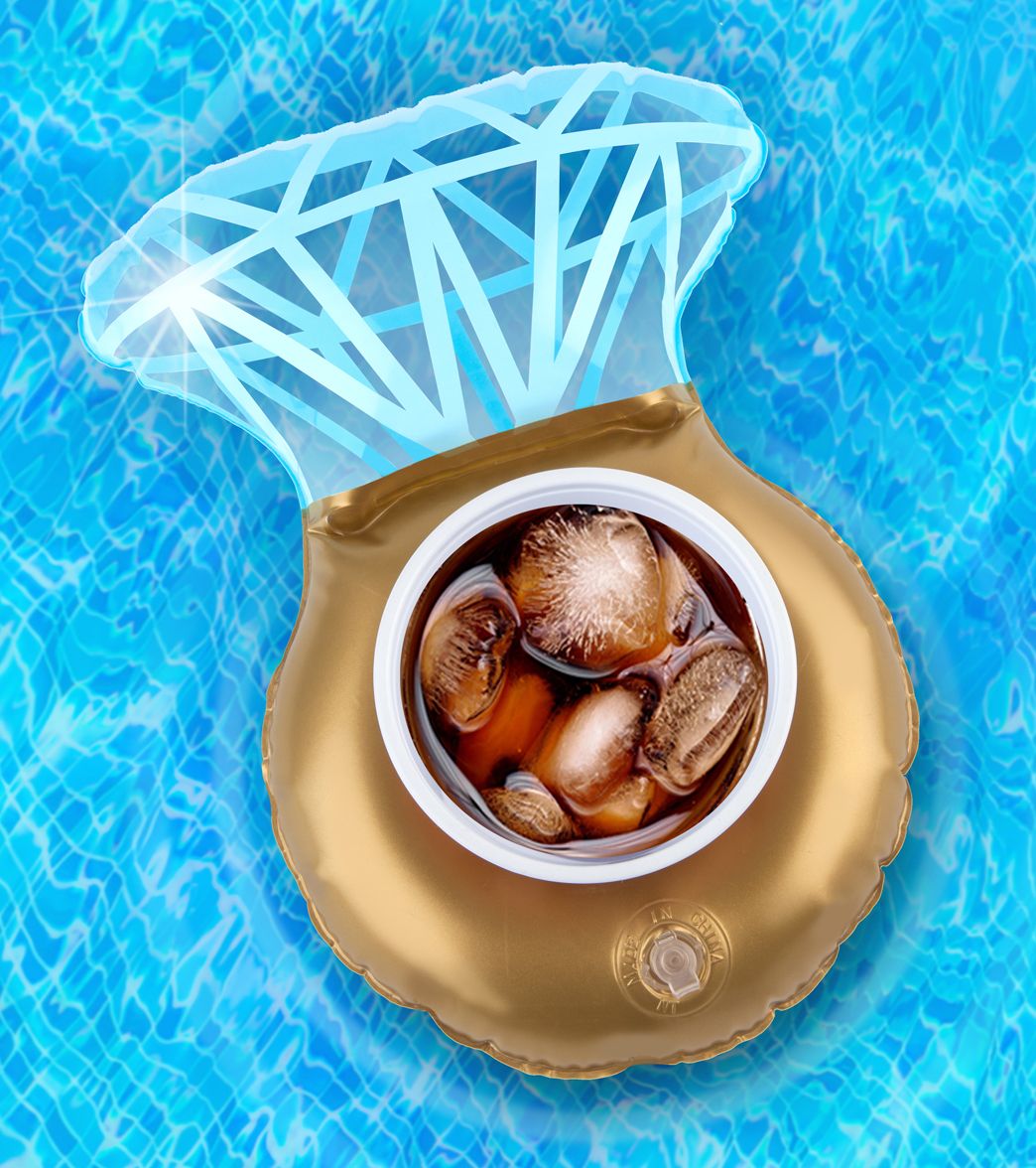 big mouth bling ring pool float