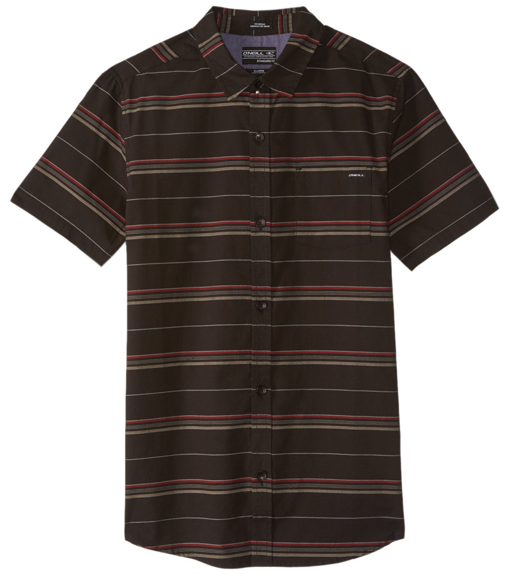 O'neill Boys' Stripe Short Sleeve Tee Shirt 18-20 - Black Xl Cotton/Polyester - Swimoutlet.com