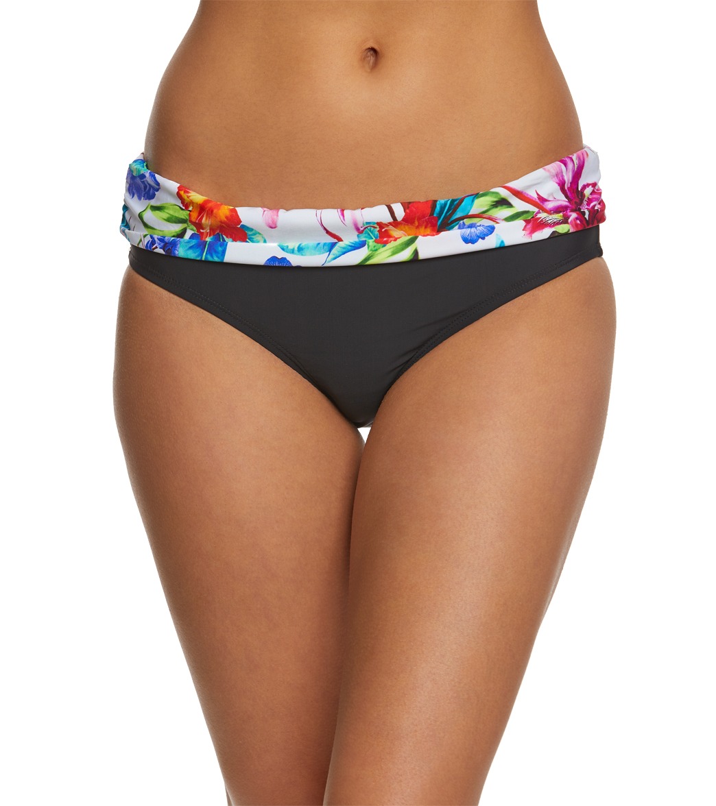 Athena Tropical Trip Hipster Bikini Bottom - Multi 10 Elastane/Polyamide - Swimoutlet.com