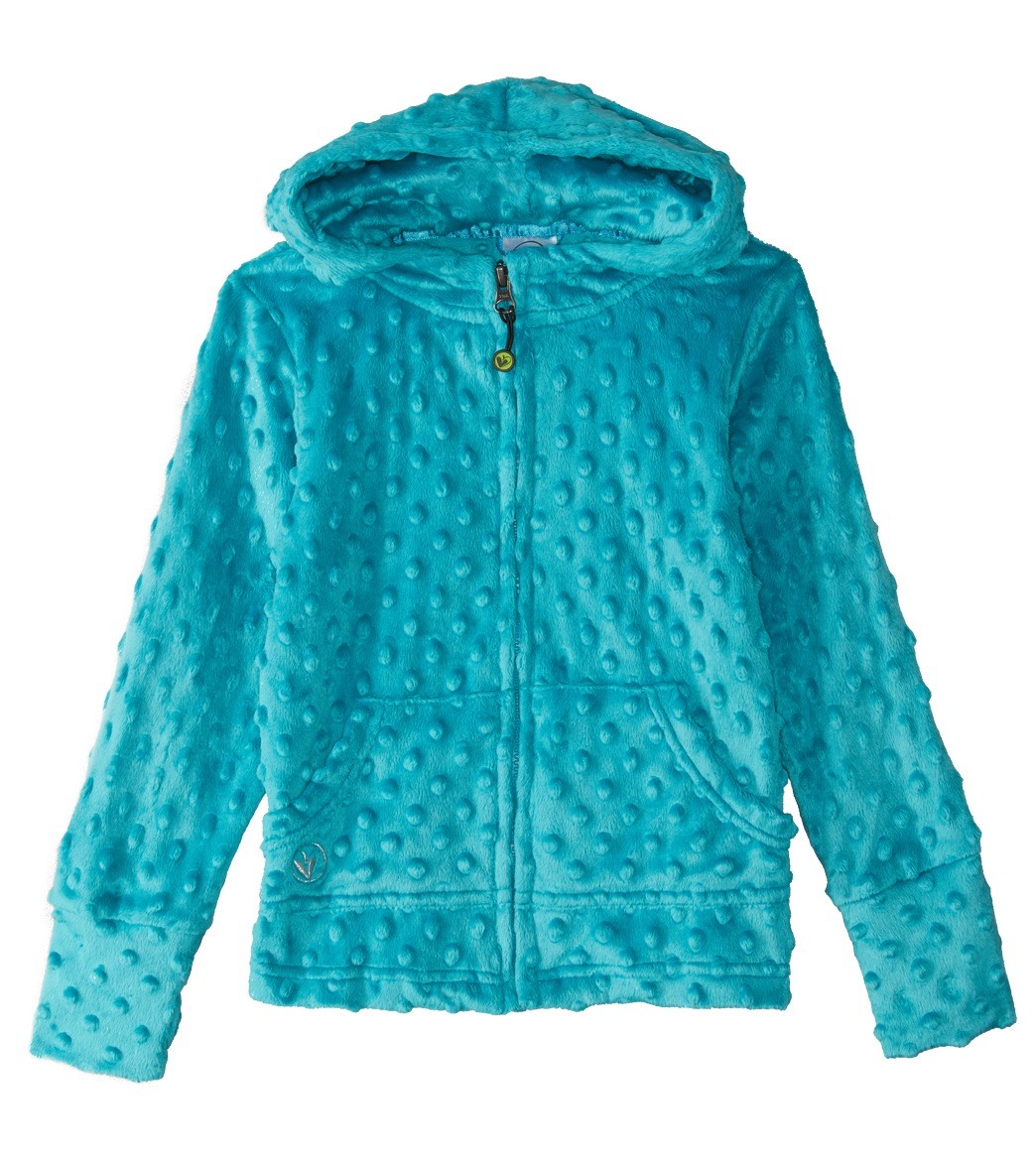 Limeapple Girls' Cuddle Bubble Hoodie Little Kid/Big Kid - Turquoise 4 Polyester - Swimoutlet.com