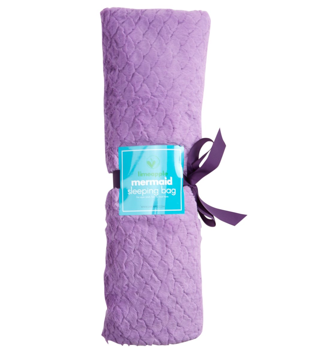 Limeapple Girls' Mermaid Sleeping Bag - Purple O/S Polyester - Swimoutlet.com