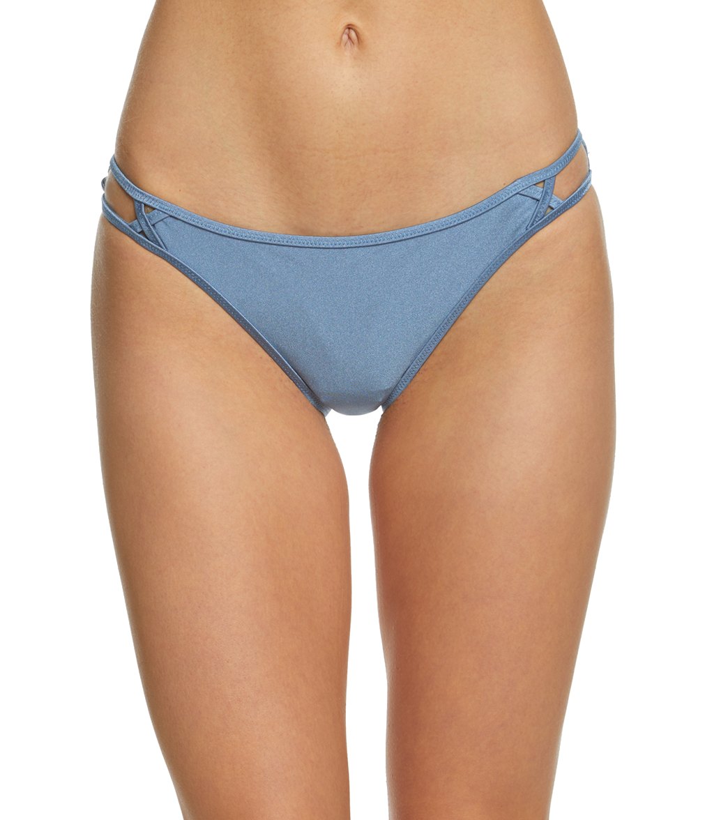 Tigerlily Vasudhara Tiger Bikini Bottom - French Blue 2 Elastane/Polyamide - Swimoutlet.com