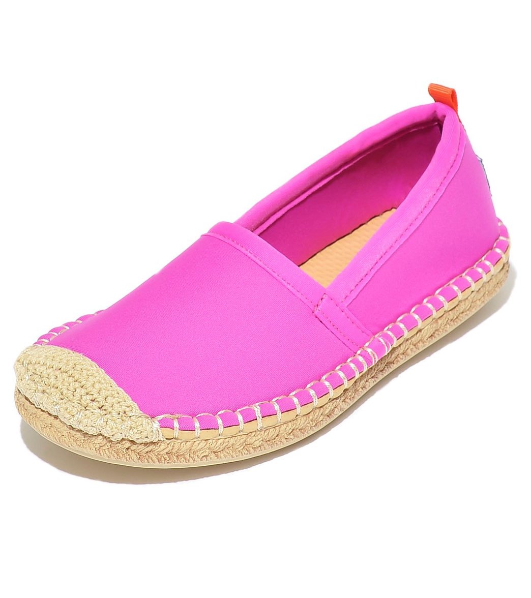Sea Star Beachwear Girls' Beachcomber Espadrille Water Shoe Big Kid - Hot Pink 1 - Swimoutlet.com