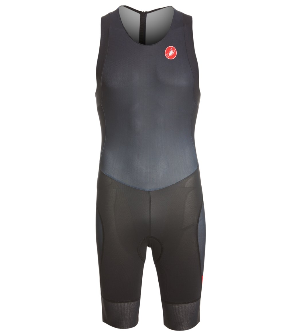 Castelli Men's Short Distance Race Suit - Black Small Elastane/Polyamide - Swimoutlet.com