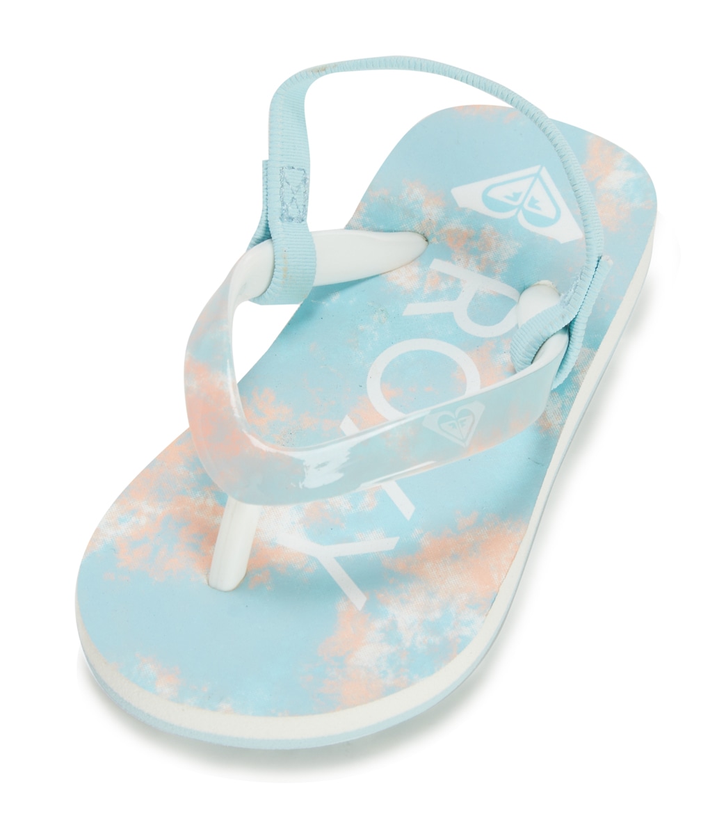 Roxy Girls' Pebbles Vi Sandals - Blue Coral 10 - Swimoutlet.com