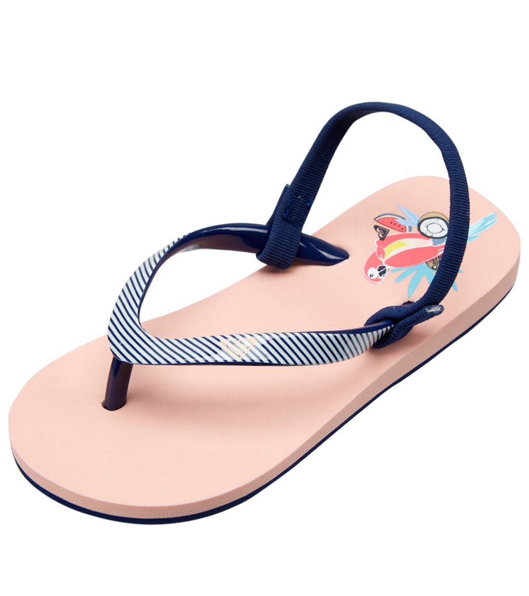 Roxy Girls' Pebbles Vi Sandals - Peach Cream 6 - Swimoutlet.com