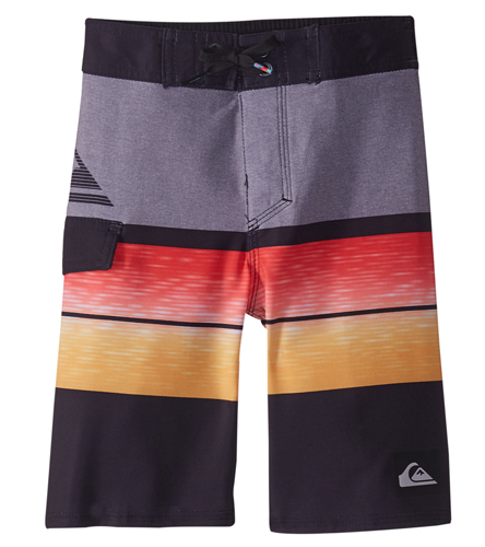 Quiksilver Boys Blocked Resin Camo Kids Swim Trunks
