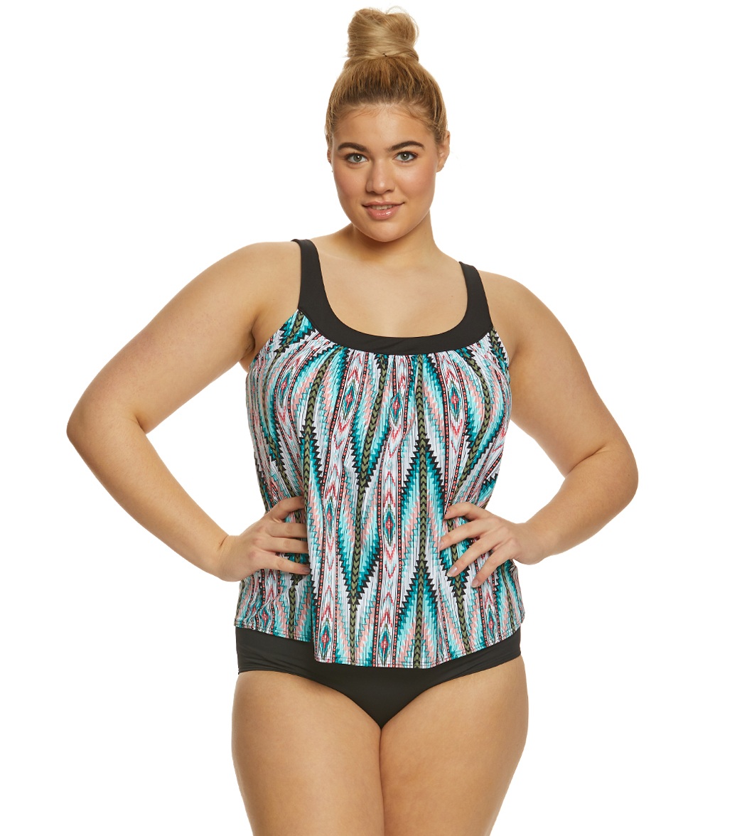 Coco Reef Plus Size Mojave Ultra Fit Tankini Top at