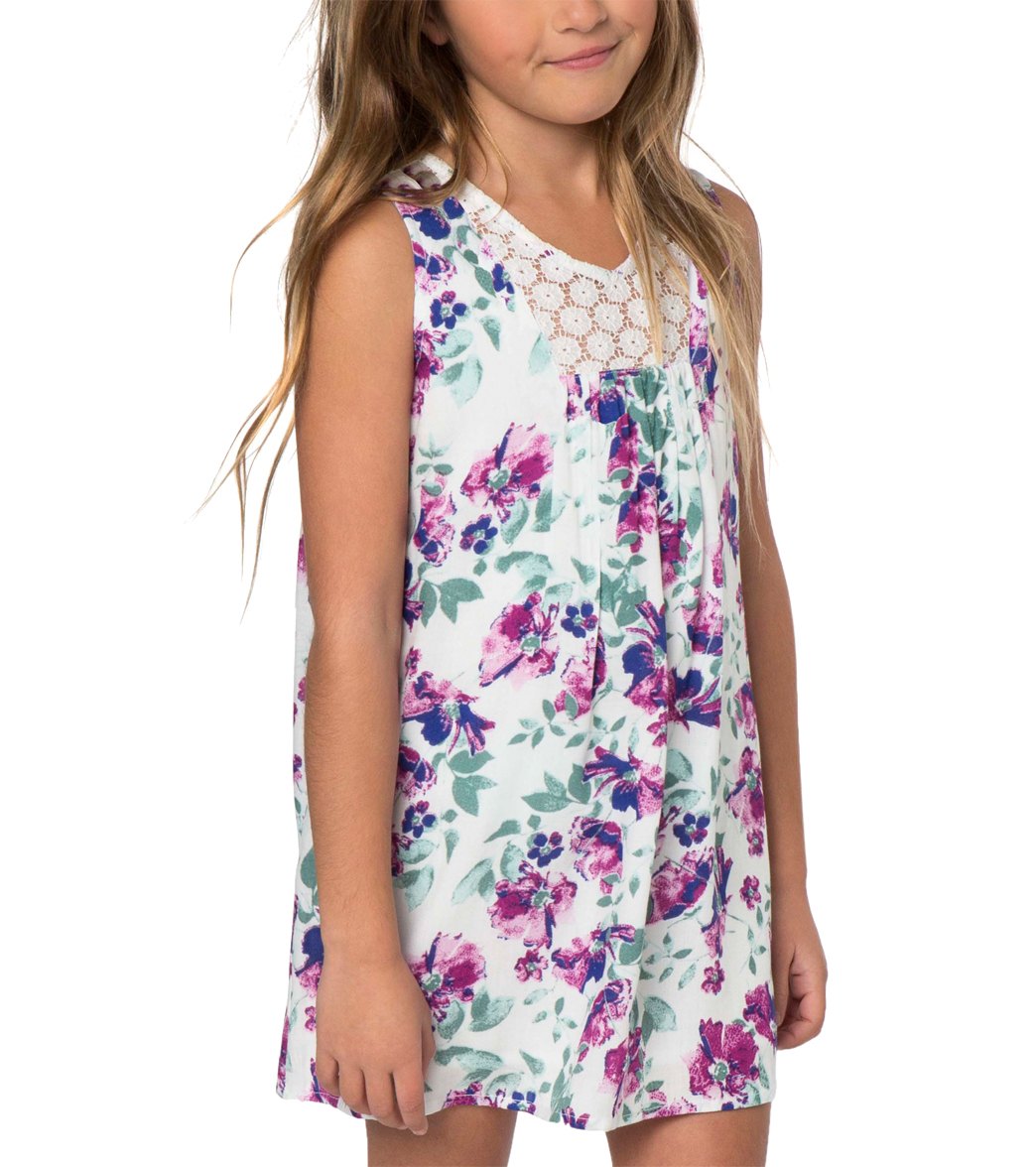 O'neill Girls' Lia Tank Dress Toddler - White 2T Cotton - Swimoutlet.com