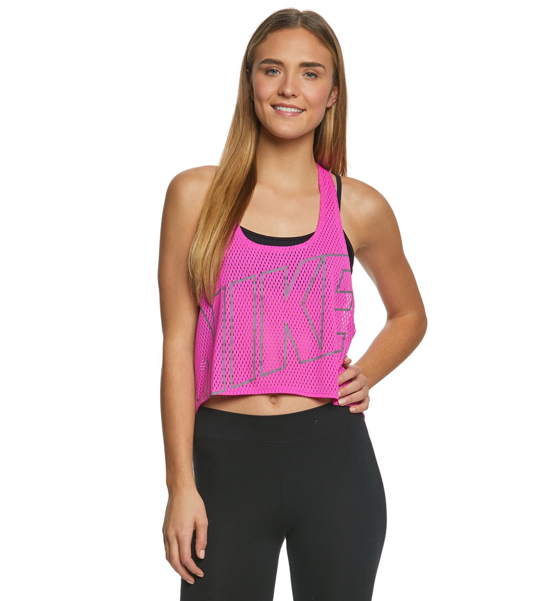 nike logo crop top