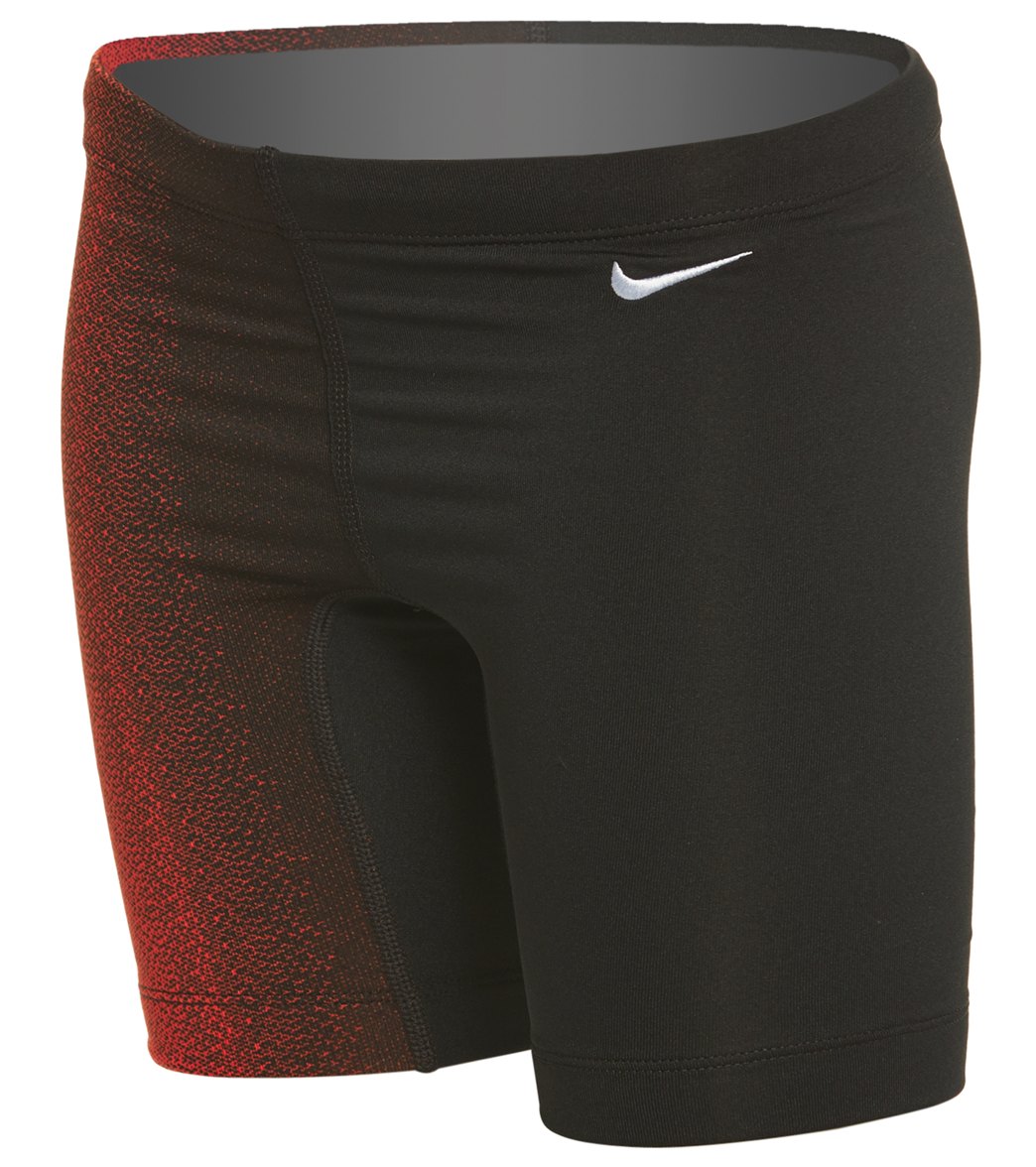Nike Boys' Fade Sting Jammer Swimsuit - University Red 20 Polyester - Swimoutlet.com