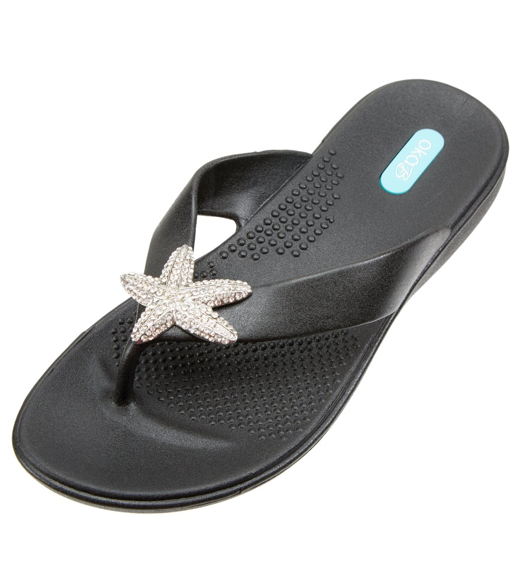 olive flip flops womens