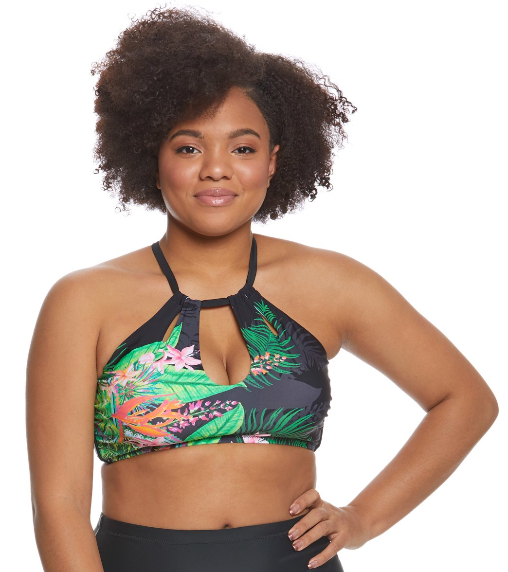 Raisins Curve Plus Size Hello Sunshine Rosalie Bikini Top at