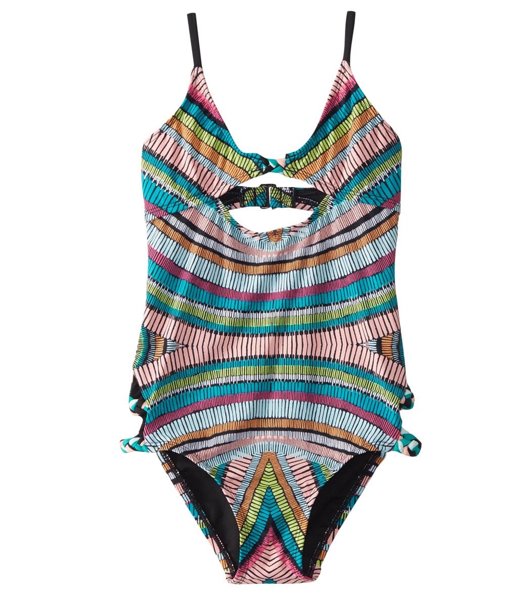 Hobie Girls' Weave Rider One Piece Swimsuit (Big Kid) at SwimOutlet.com