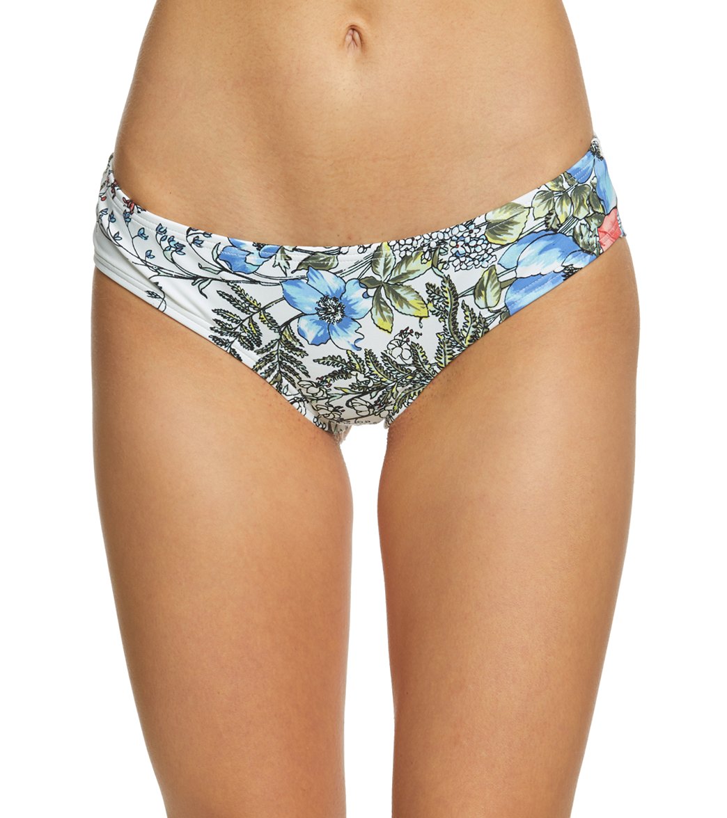 Vince Camuto Wildflower Cheeky Bikini Bottom - White Multi Large - Swimoutlet.com