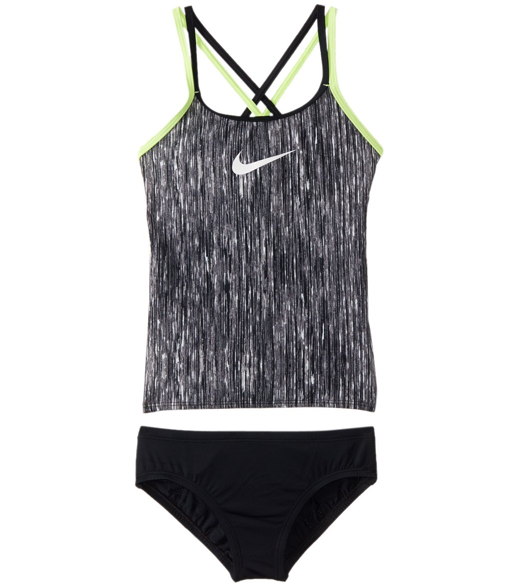 Nike Girls' Spiderback Tankini Swimwear Set (Big Kid) at SwimOutlet.com