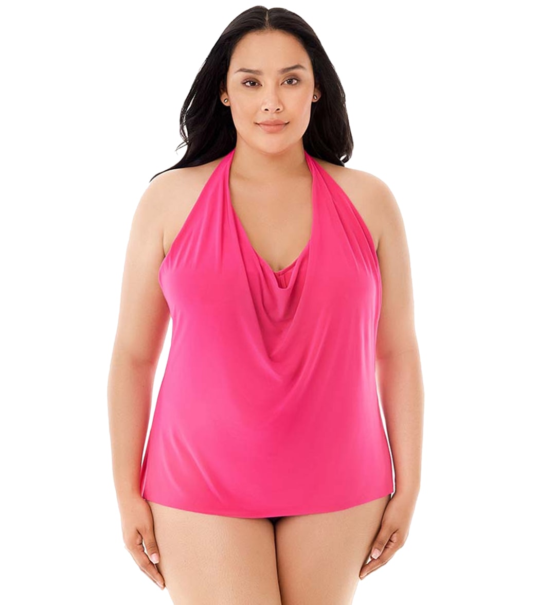 Magicsuit By Miraclesuit Plus Size Sophie Tankini Top - Rose 18W - Swimoutlet.com