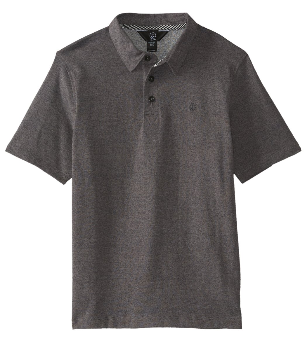 Volcom Boys' Wowzer Polo Toddler/Little Kid/Big Kid - Stealth 3T Cotton/Polyester - Swimoutlet.com