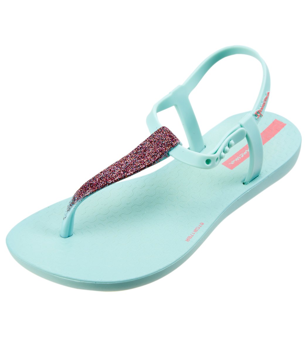 Ipanema Girls' Shimmer Sandals Toddler/Little/Big Kid - Green/Green 10/11 Toddler/ Kid 100% Rubber - Swimoutlet.com