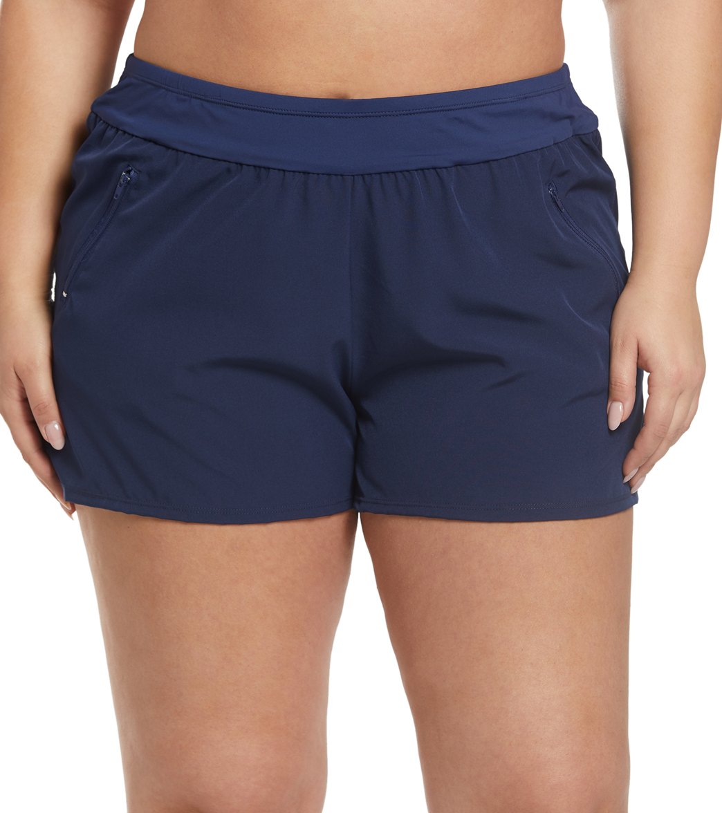 plus size beach shorts