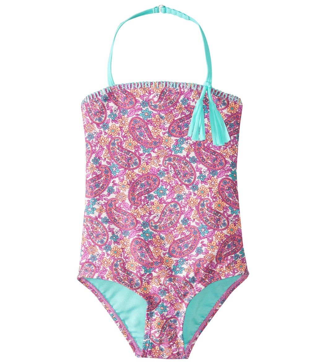 Hula Star Girls' Paisley Dream One Piece Swimsuit Toddler - Multi 2T Nylon/Spandex - Swimoutlet.com