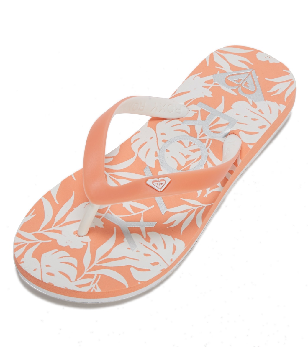 Roxy Girls' Tahiti Vii Flip Flop - Living Coral 1 - Swimoutlet.com