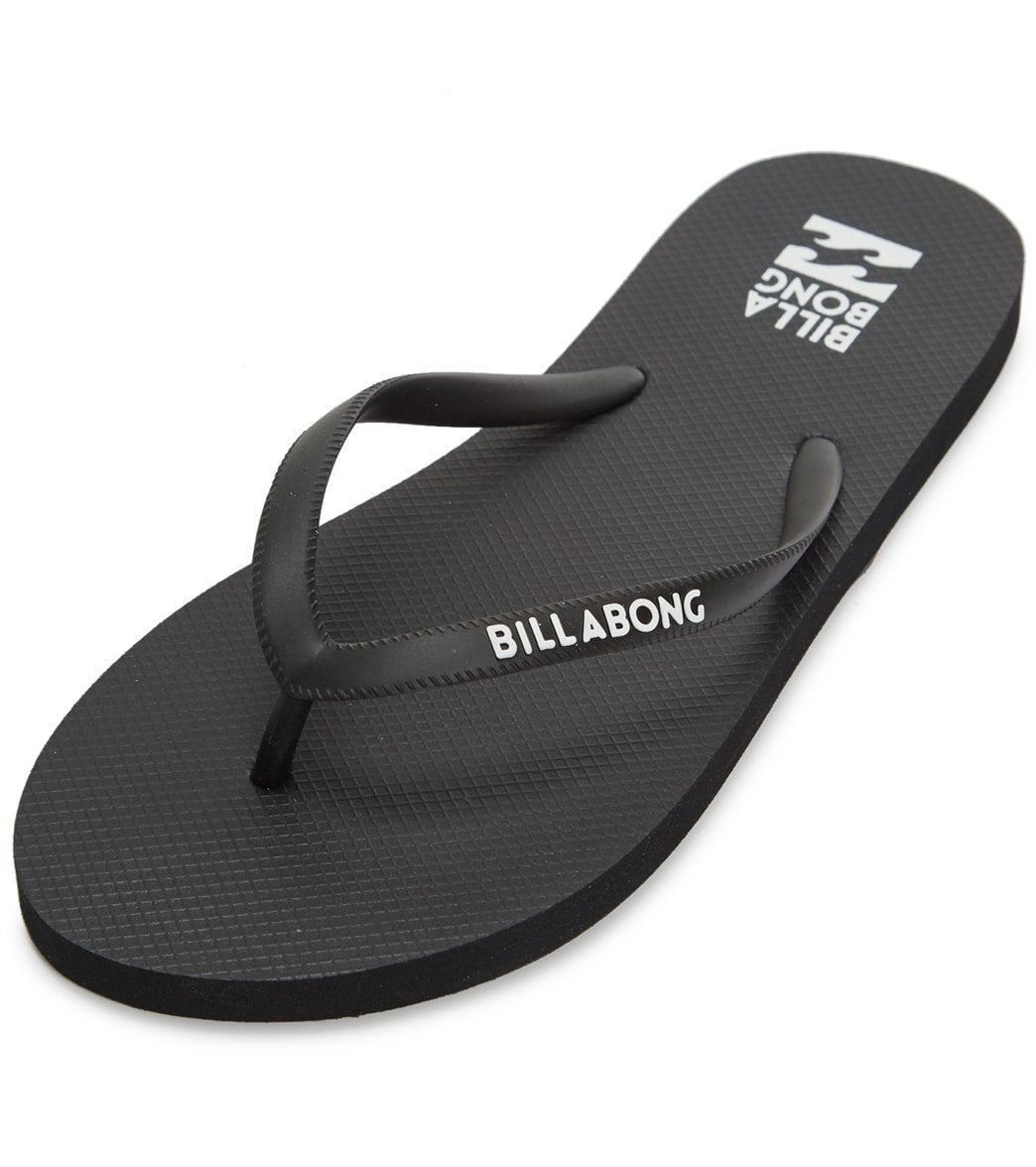 Billabong Women's Dama Flip Flop - Black/White 8 - Swimoutlet.com