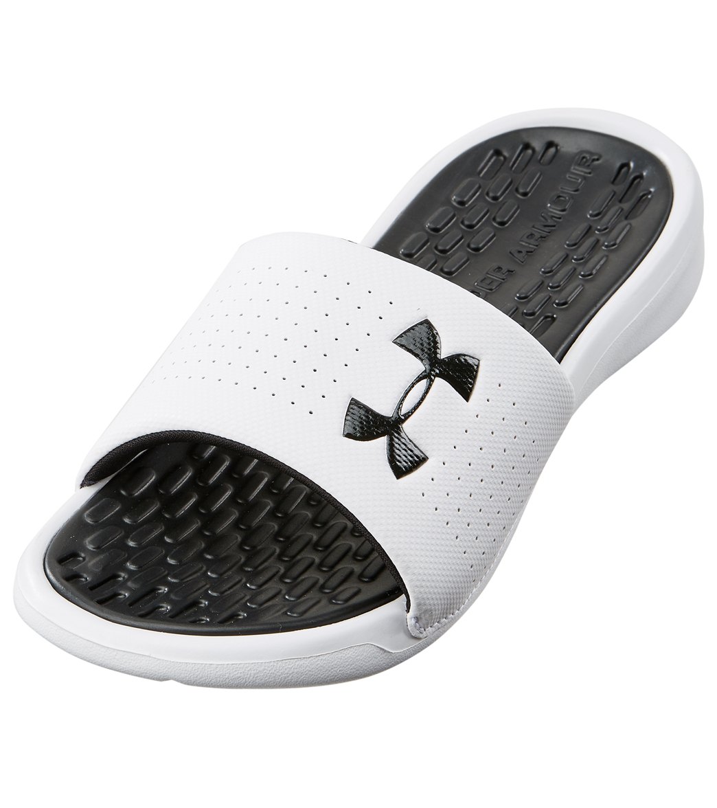 under armour men's playmaker adjustable slides