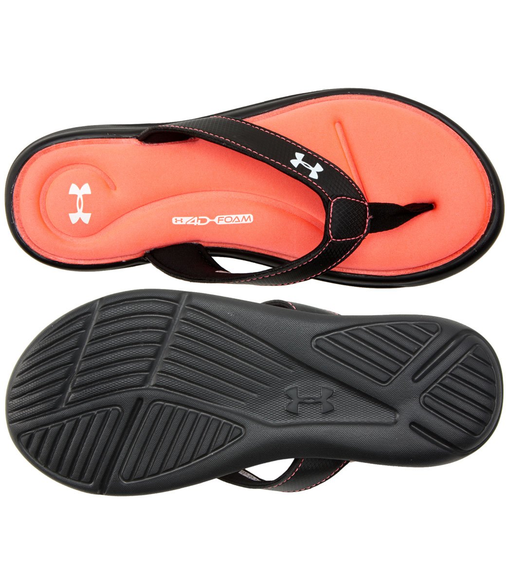 under armour spine flip flops