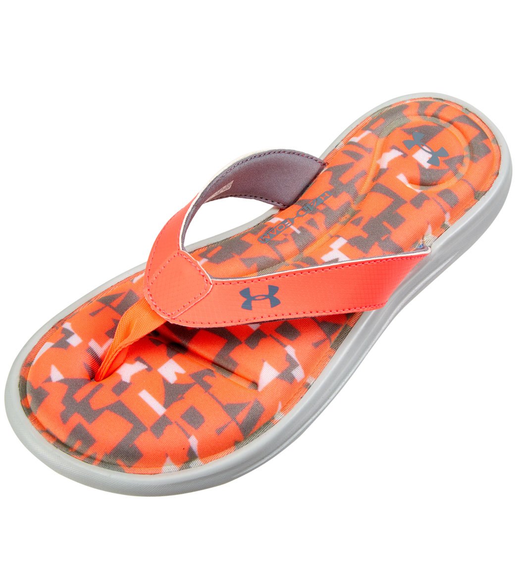 under armor flip flops for women