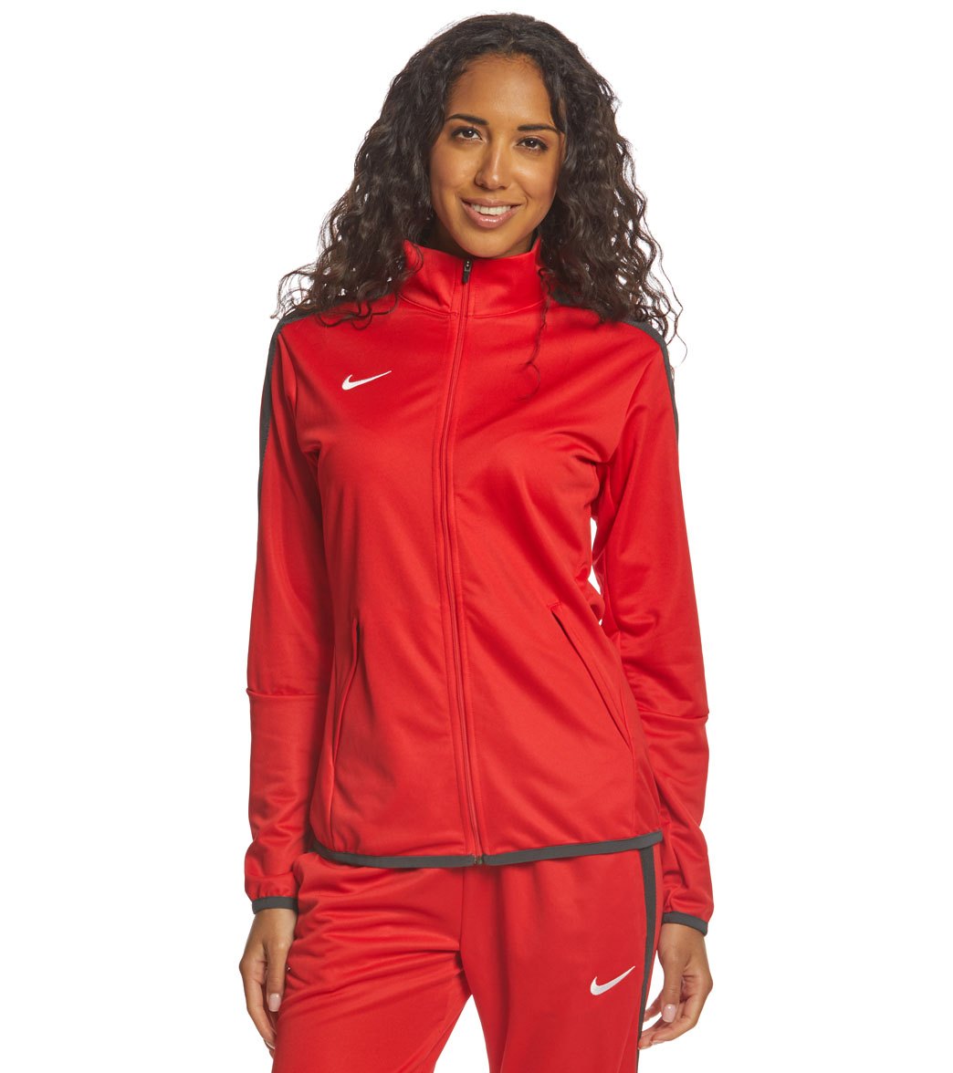 Nike Women's Training Jacket - Scarlet Small Size Small Polyester - Swimoutlet.com