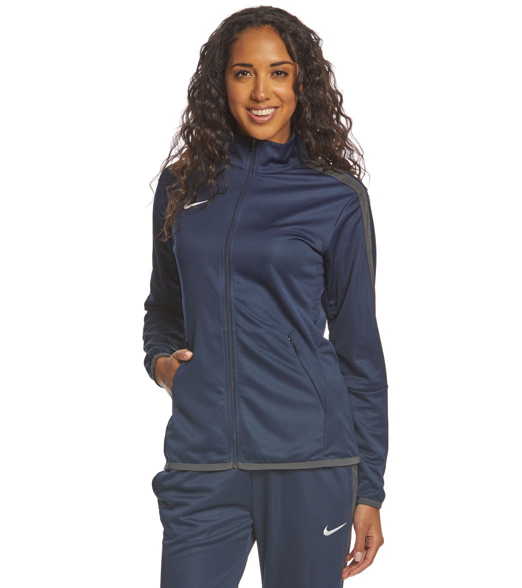 Nike Women's Training Jacket - Navy Xs Size X-Small Polyester - Swimoutlet.com