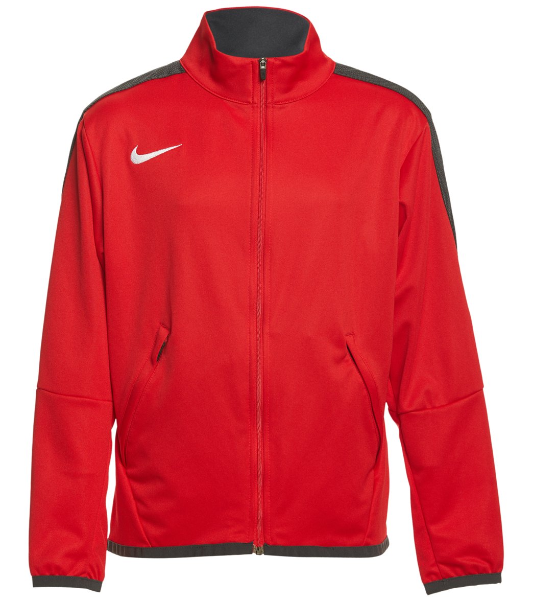 Nike Youth Women's Training Jacket - Scarlet Small Size Small Polyester - Swimoutlet.com