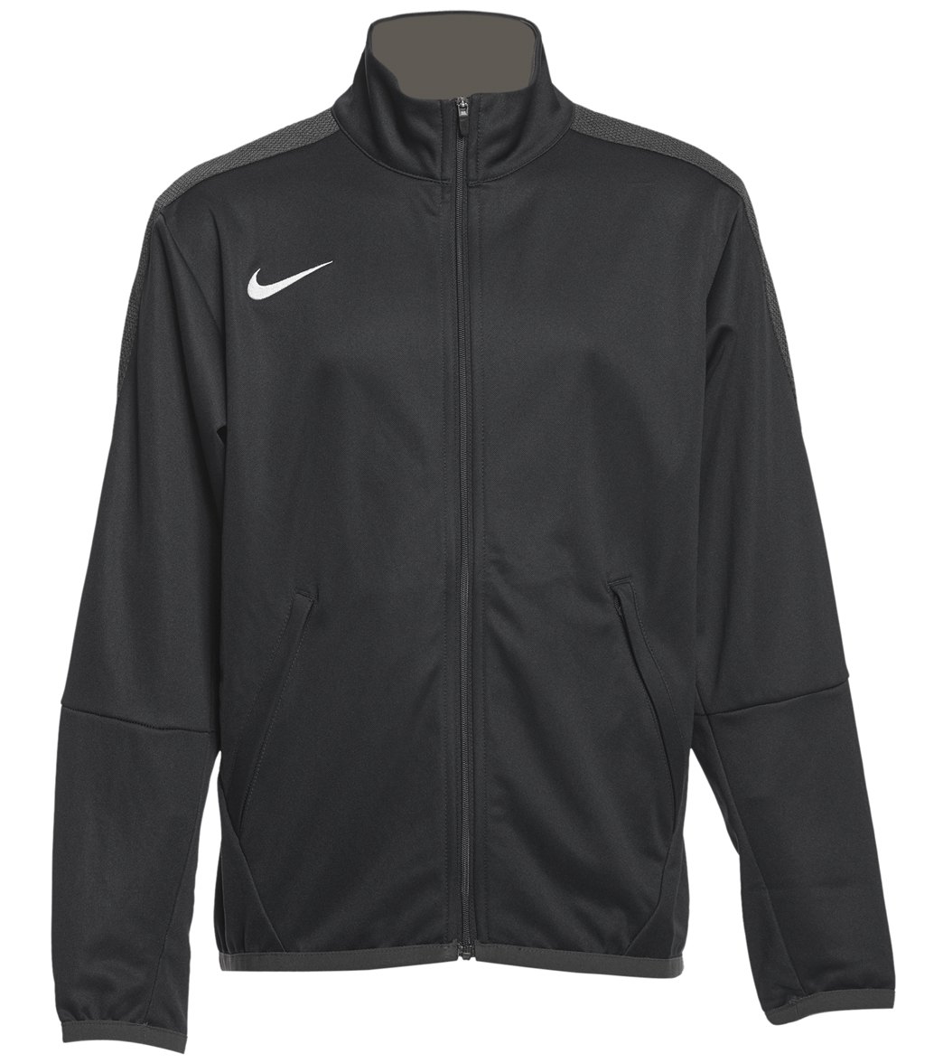 Nike Youth Women's Training Jacket - Black Medium Size Medium Polyester - Swimoutlet.com