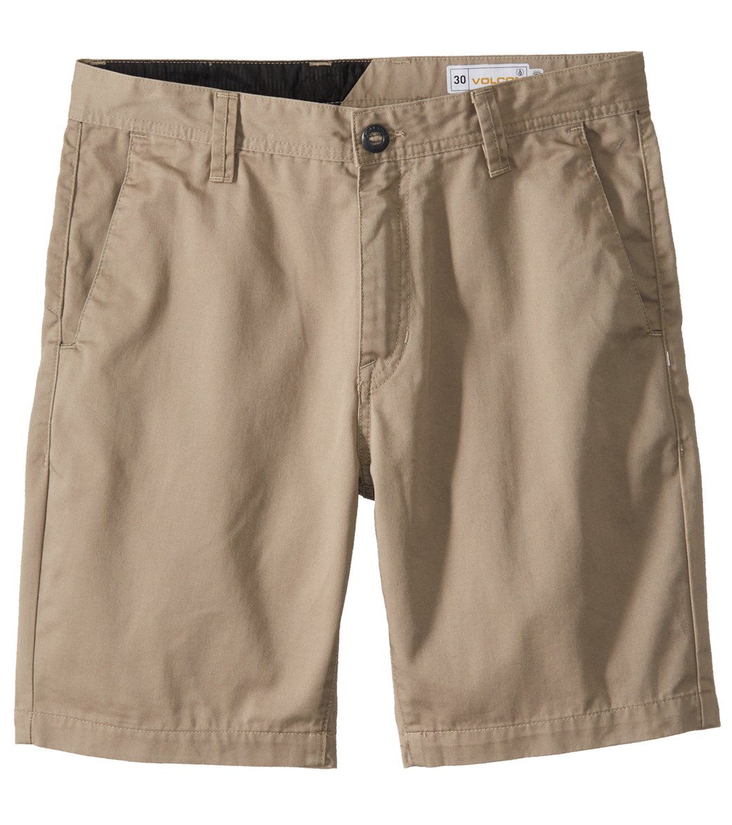 Volcom Men's Frickin Drifter Short - Khaki 30 Cotton/Polyester - Swimoutlet.com