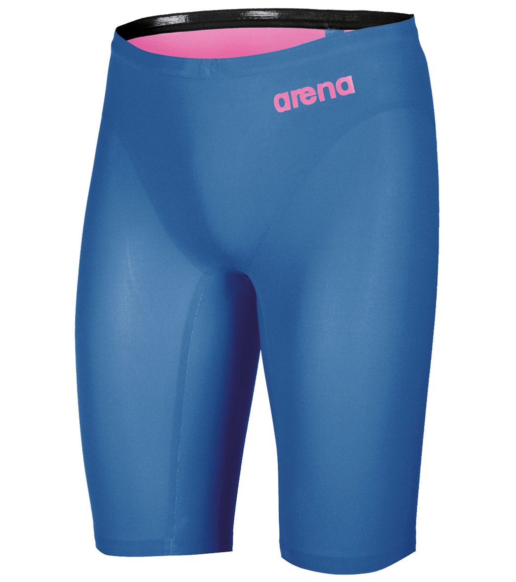 Arena Men's Powerskin R-Evo One Jammer Tech Suit Swimsuit - Blue-Powder Pink 24 Blue/Powder Elastane/Polyamide - Swimoutlet.com