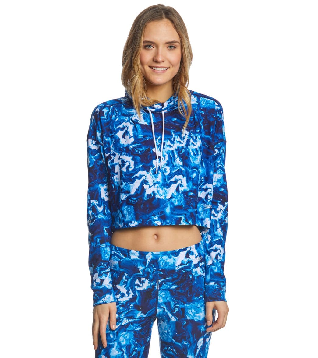 Speedo Women's Aqua Elite Pullover - Blue Large Polyester/Pbt - Swimoutlet.com